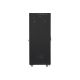 6. LANBERG Standschrank 19" 37U 600X800 Glastür LCD Schwarz FF01-6837-12BL (flach verpackt)