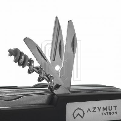 4. Tatron AZYMUT Taschenmesser - 25 Werkzeuge + Holster, 90mm schwarz ( HK20017BL )