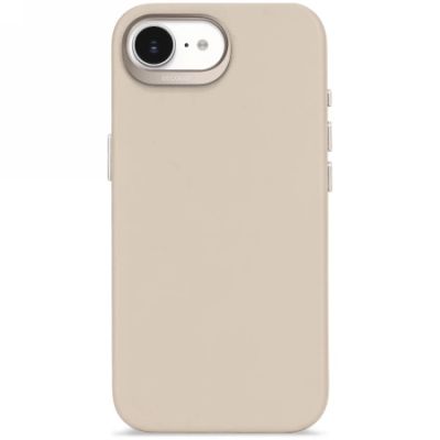 Decoded Silikon Backcover Case mit MagSafe für iPhone 16e - Beige