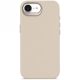 Decoded Silikon Backcover Case mit MagSafe für iPhone 16e - Beige
