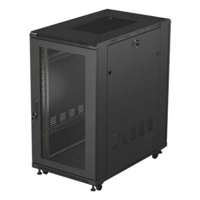 Lanberg FF01-6022-23B 22U Rack, freistehend, schwarz
