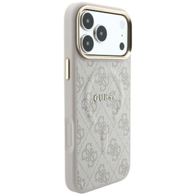 4. Guess Embossed 4G Classic MagSafe Hülle für iPhone 17 Pro Max / 18 Pro Max – Pink