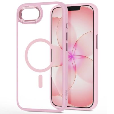 2. Tech-Protect Magmat MagSafe Hülle für iPhone 16e / 17e – Transparentes Rosa
