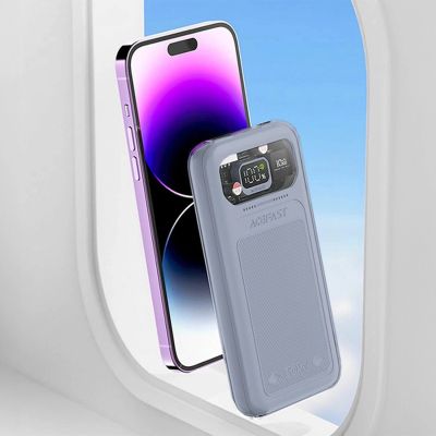 8. Acefast Powerbank 10000 mAh Sparkling Series Schnellladung 30 W grau (M1)