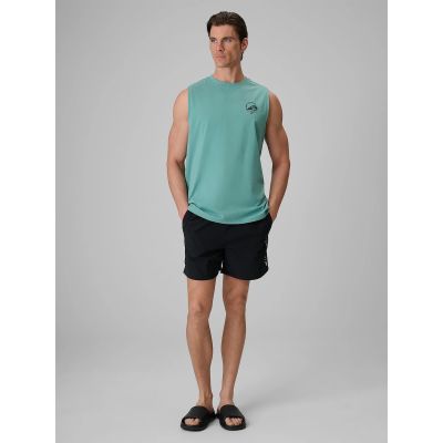 3. Lässiges, ärmelloses Herren-T-Shirt mit Aufdruck 4F 4FRSS26TSLEM365-47S