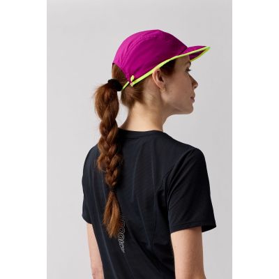 4. Leichte, verstaubare Mütze 2.0, rosa, Unisex, aufrollbare Laufmütze