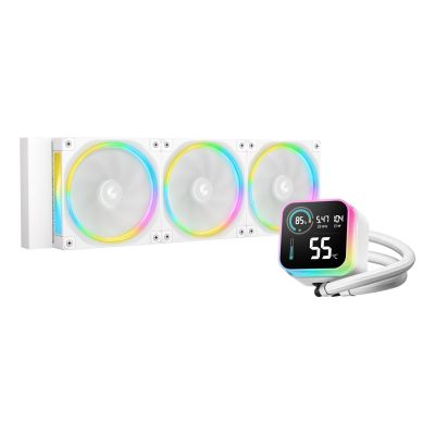 2. DeepCool LQ360 ULTRA ARGB Prozessor-Flüssigkeitskühlungs-Kit 12 cm Weiß