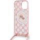 6. Karl Lagerfeld IML Crossbody Monogram Karl & Choupette Head MagSafe-Hülle für iPhone 15 / 14 / 13 – Rosa