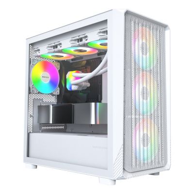 2. Montech X5M (W) Micro Tower Computer-Sicherheits- und Halterungsset Weiß