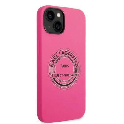 4. Karl Lagerfeld KLHCP14MSRSGRCF iPhone 14 Plus 6,7 "Hardcase rosa / rosa Silikon RSG