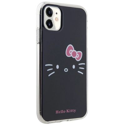 4. Hello Kitty IML Kitty Face Hülle für iPhone 11 / Xr – Schwarz