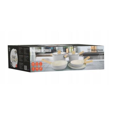 3. Westinghouse WCCS205307A Aluminium-Kochgeschirrset, 7-teilig