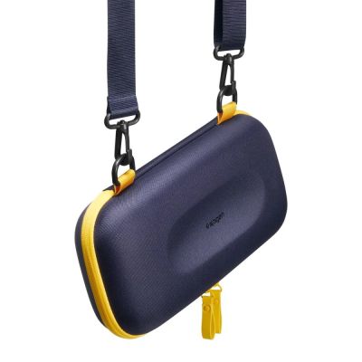 3. Spigen Nano Pop Pro Tasche für Nintendo Switch 2 – Marineblau und Gelb