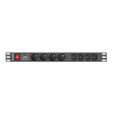 2. Lanberg PDU-04E04I-0200-IEC-BK Steckdosenleiste (8 x UTE; 2 m; schwarz)