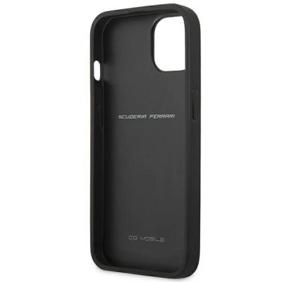 7. Ferrari FESAXHCP13SBK iPhone 13 mini 5,4" schwarz/schwarz Hardcase On Track Carbon Stripe