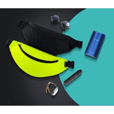 10. Bauchtasche Joggingtasche Gürteltasche Sporttasche Lauftasche für Schlüssel Brieftasche Dokumente schwarz