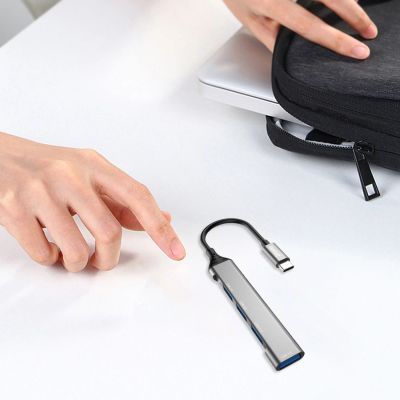 8. Dudao HUB 4in1 USB-C - 4x USB-A (3 x USB2.0 / USB3.0) 6,3cm schwarz (A16T)