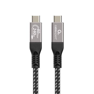 GEMBIRD PREMIUM LADE- UND DATENKABEL USB 4 TYP-C 40 Gbit/s, 240 W, 0,3 m