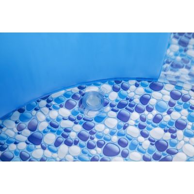 23. Bestway 54409 Aufstellpool, aufblasbarer Pool, oval, blau-weiß