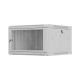 3. LANBERG Wandregalschrank 19" 6U 600x600 GRAU PERFORATIONSTÜR (BAUFLAUF)