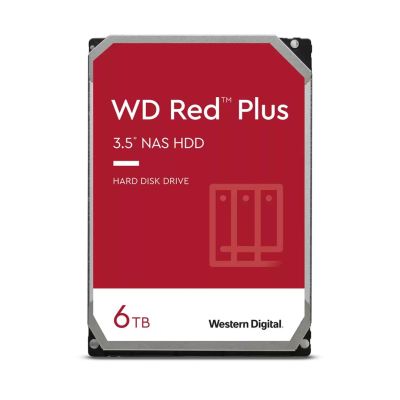 HDD WD Red Plus WD60EFPX (6 TB; 3,5"; 256 MB; 5400 U/min)