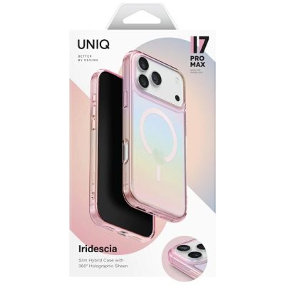 6. Uniq Iridescia Hülle für iPhone 17 Pro Max Magclick Charging - Mehrfarbig