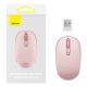 8. Kabellose Maus Baseus F01B 2,4 GHz + Bluetooth 3.0 + 5.0 – rosa
