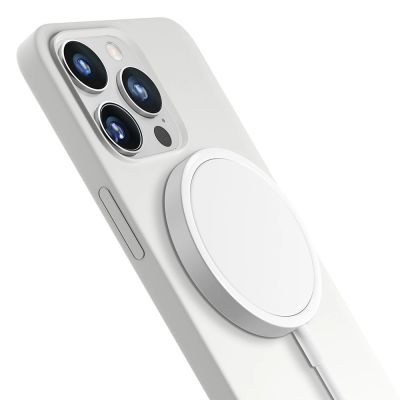 6. 3mk Hardy Silikon-MagCase für iPhone 14 Pro Max – Weiß