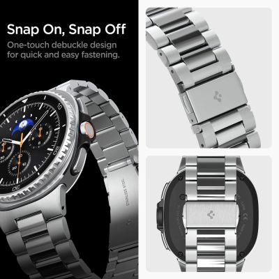 11. Spigen Modern Fit Band für Samsung Galaxy Watch 40/44/46 mm - Silber