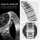 11. Spigen Modern Fit Band für Samsung Galaxy Watch 40/44/46 mm - Silber