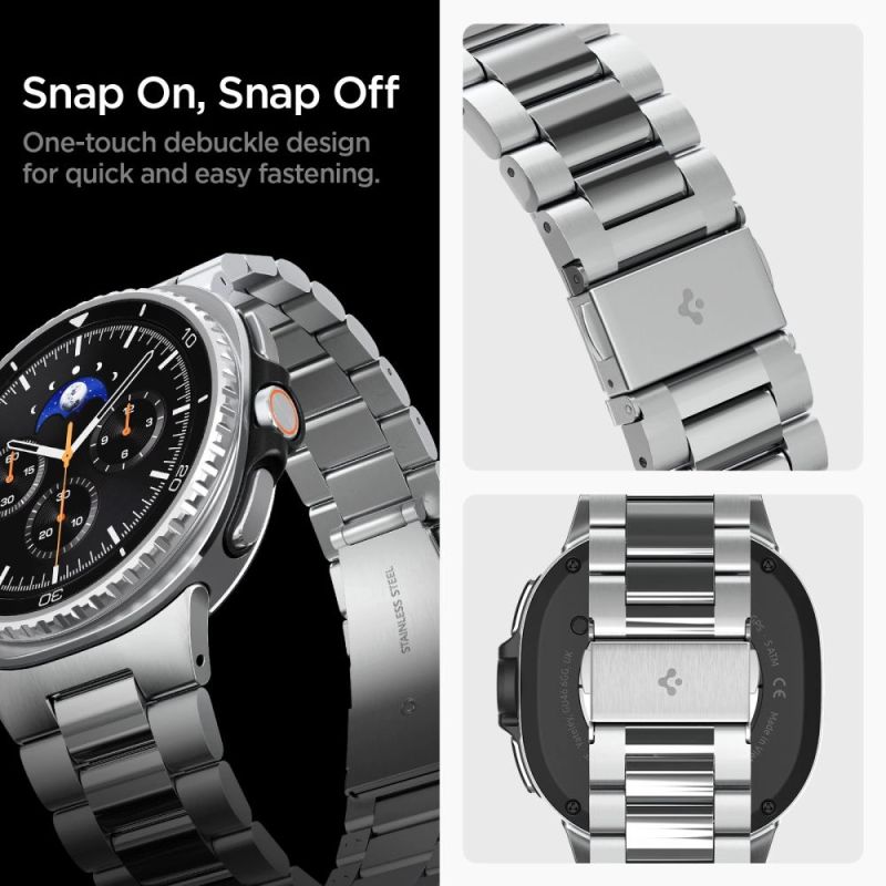 11. Spigen Modern Fit Band für Samsung Galaxy Watch 40/44/46 mm - Silber
