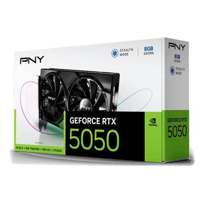 9. PNY RTX 5050 Dual Fan 8GB Grafikkarte