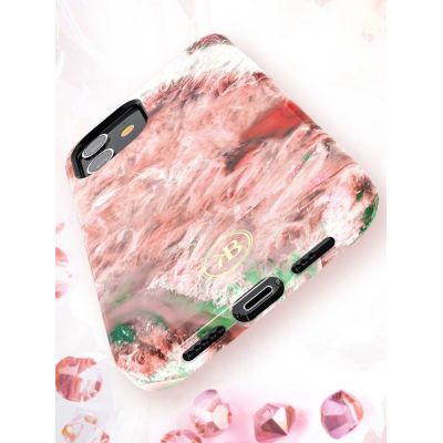 7. Kingxbar Agate-Serie mit einem roten Achat-Aufdruck für das iPhone 12 mini