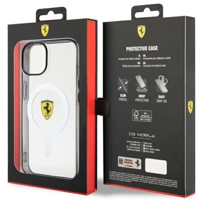 8. Ferrari FEHMP14MURKT iPhone 14 Plus 6,7" klar/transparente Hardcase Outline Magsafe