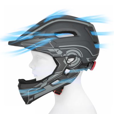 6. Wozinsky Kinder-Integralhelm mit USB-Rücklicht, Größe S – Grau