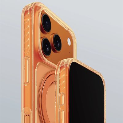 7. AmazingThing Titan Pro Spin Hülle für iPhone 17 Pro, kompatibel mit MagSafe – Orange
