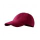 Unisex-Kappe 6P (Granat)