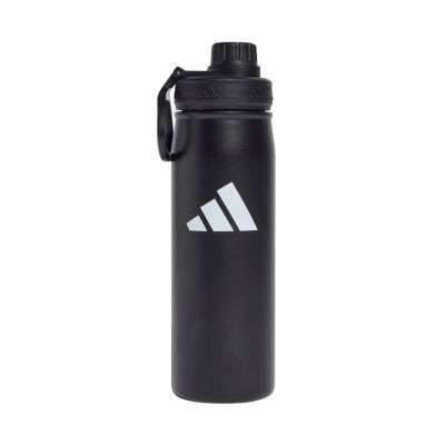 Adidas Metallflasche mit Schraubverschluss, 0,6 l, schwarz, KC6412