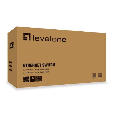 3. LevelOne GSW-2457 Netzwerkkabel, unmanaged Gigabit Ethernet (10/100/1000), Schwarz