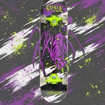PROFESSIONELLES SKATEBOARD SCHWARZ