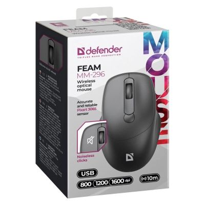 3. DEFENDER MAUS FEAM MM-296 RF SILENT SCHWARZ