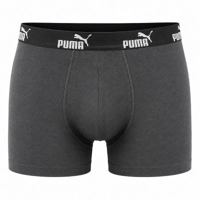 3. Puma Herren-Boxershorts, 6er-Pack, Schwarz, Grün, Grau