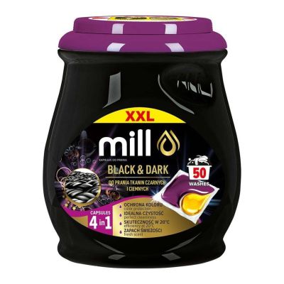MILL Wasch kapseln für schwarze und dunkle Textilien, 50 Stück, 3K.S