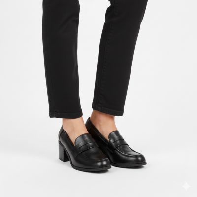5. Schwarze Damen-Pumps mit hohem Absatz, Modell M.Daszyński MR2201D-3A