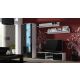 3. TV-Schrank SOHO 140 weiß/schwarz glänzend