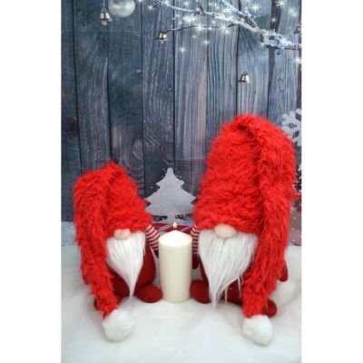 5. Gartenzwerg mit Pelzmütze, 86 cm