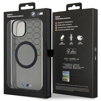 8. BMW Pattern MagSafe Hülle für iPhone 14 Plus – grau