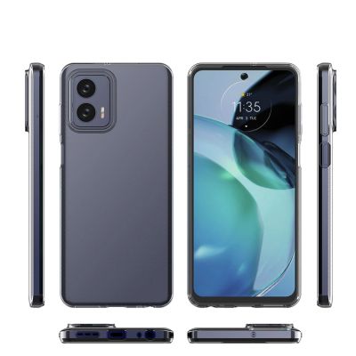3. Ultra Clear 0,5 mm Hülle für Motorola Moto G73 5G dünne Abdeckung transparent