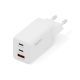 2. Digitus GaN II 67W Wandladegerät | 2x USB-C, 1x USB-A | PD 3.0, QC 3.0 | Weiß