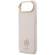 6. Guess MagSafe iPhone Air Hülle mit Strass-Logo und genarbter Oberfläche – Rosa